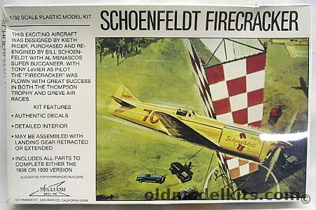 Williams Brothers 1/32 Schoenfeldt Firecracker, 32-118 plastic model kit